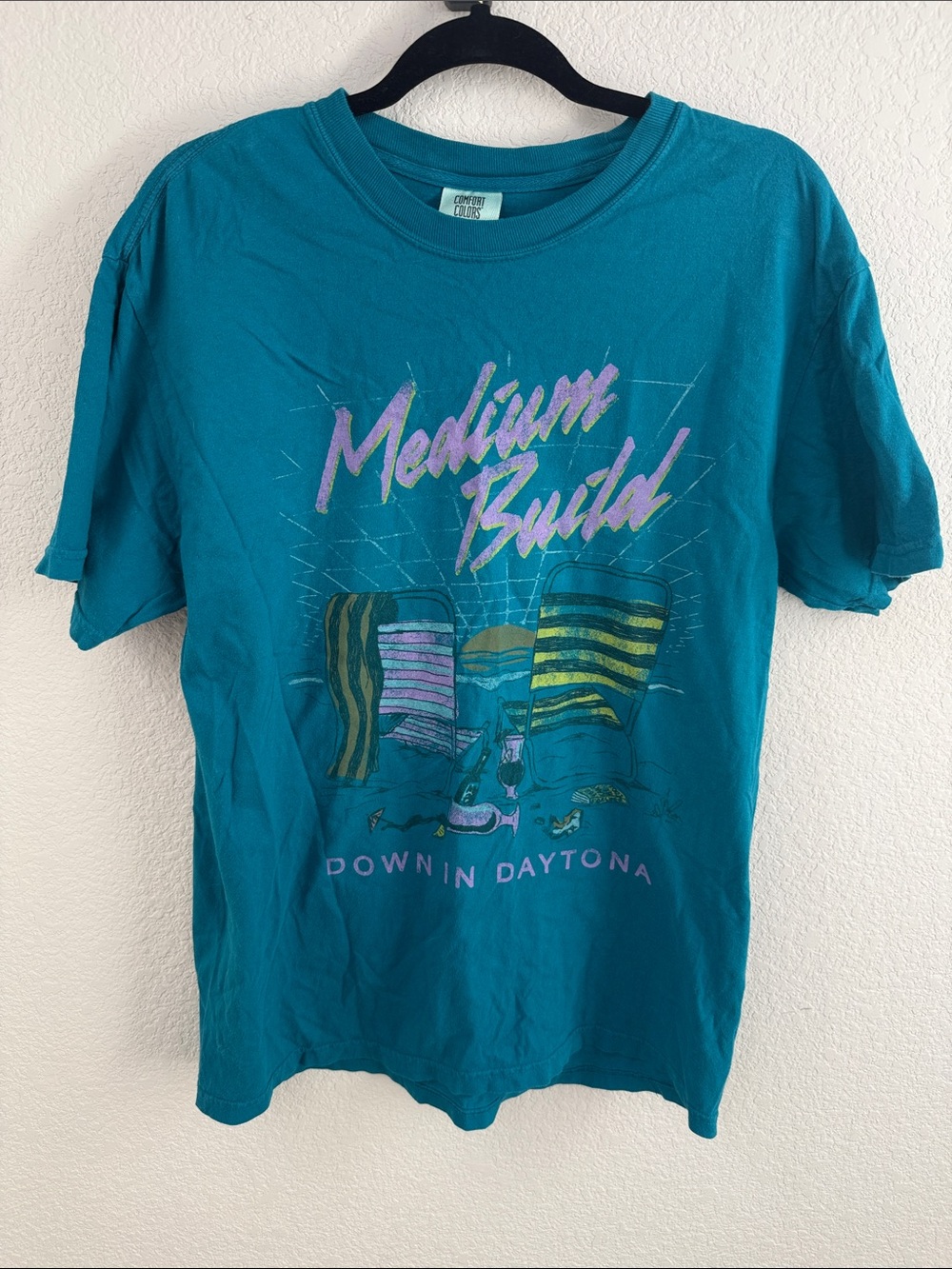 Medium Build Band Tee Teal Size M